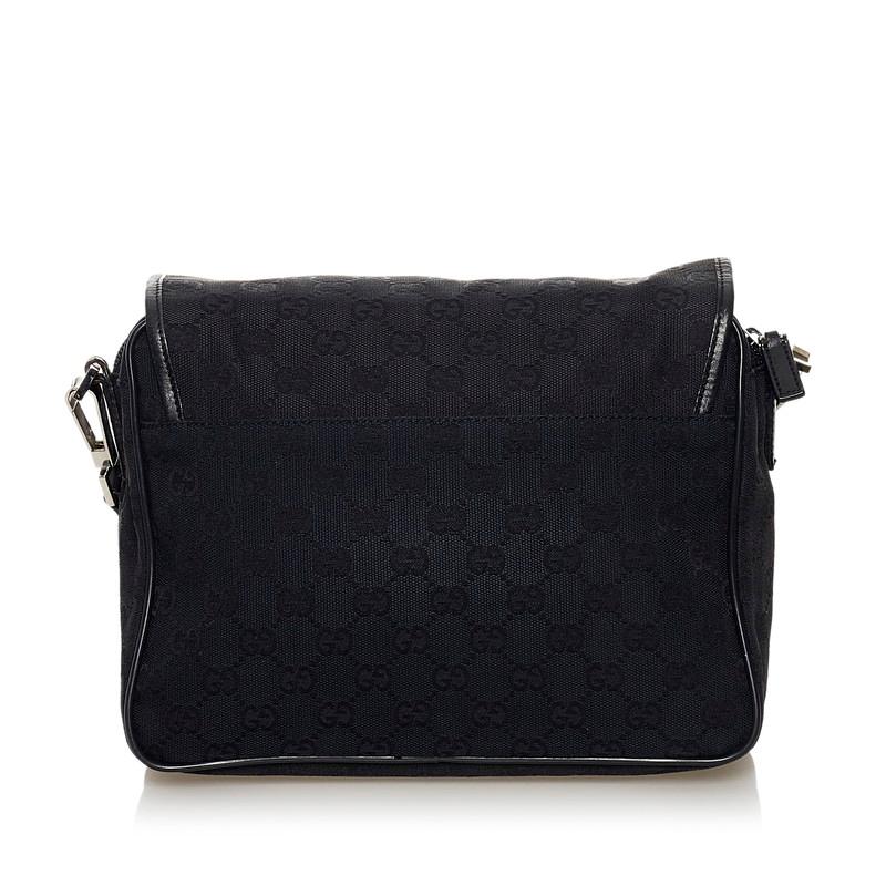 【希少】GUCCI ショルダーバッグ　GG柄　スクエア　黒 GUCCI グッチ GGキャンバス 斜め掛け ショルダーバッグ 28562