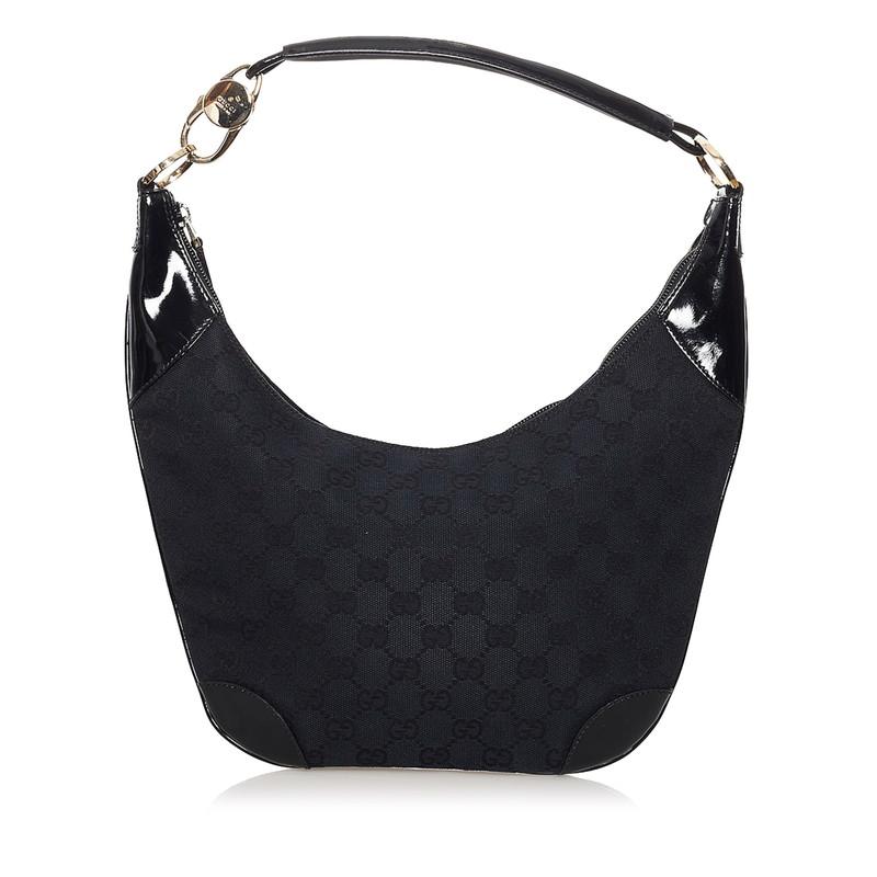 グッチ オールドグッチ ショルダー バッグ パテントレザー ワンショルダー GUCCI グッチ パテントレザー ワンショルダー ショルダーバッグ ブラック