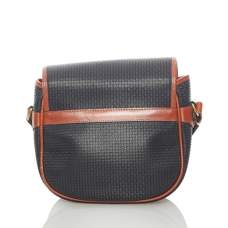 Bally（バリー） Bロゴ 斜め掛け ショルダーバッグ ブラック ブラウン