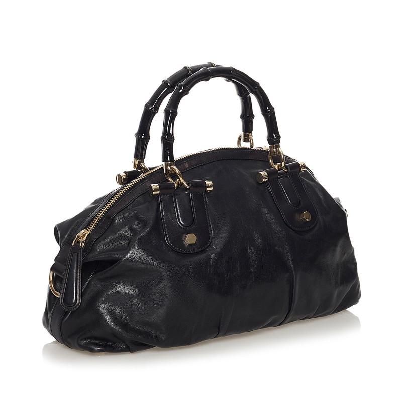 GUCCI グッチ バンブー ハンドバッグ ショルダーバッグ 2way