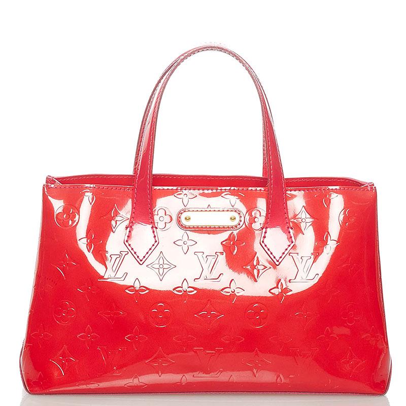 LOUIS VUITTON ルイ ヴィトン ヴェルニ ウィルシャーPM ハンドバッグ 