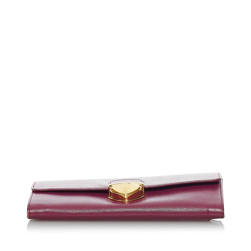 PRADA（プラダ） サフィアーノ 長財布 1M1037 ピンク レザー