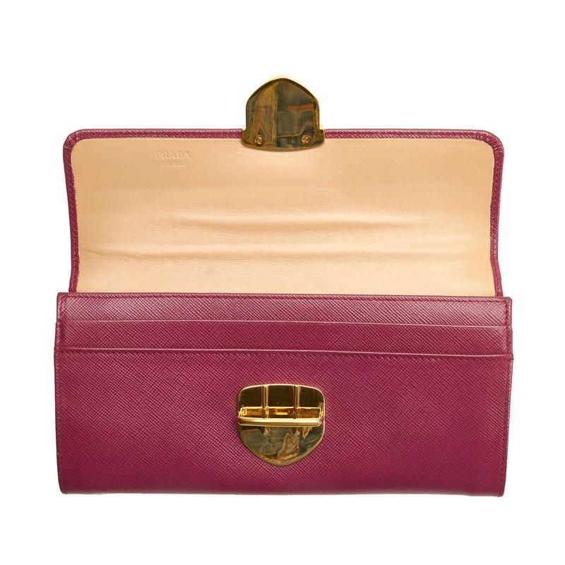 PRADA（プラダ） サフィアーノ 長財布 1M1037 ピンク レザー