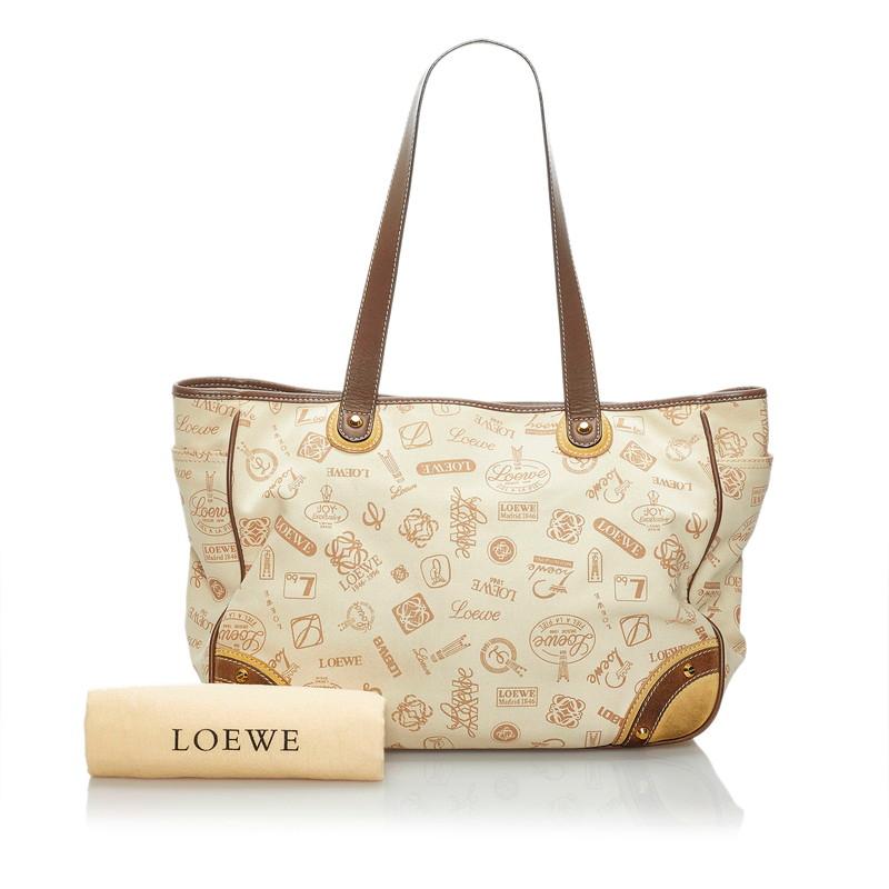 LOEWE（ロエベ） アナグラム トートバッグ ベージュ ブラウン 