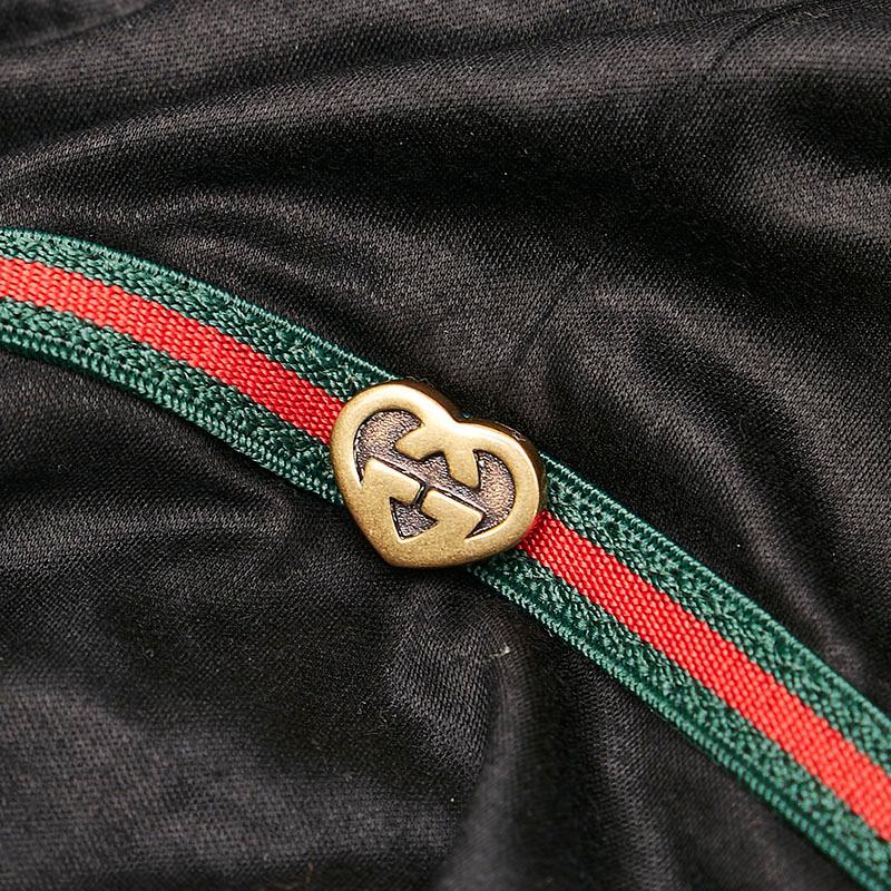 GUCCI（グッチ） シェリーライン Vネック 半袖Tシャツ ブラック