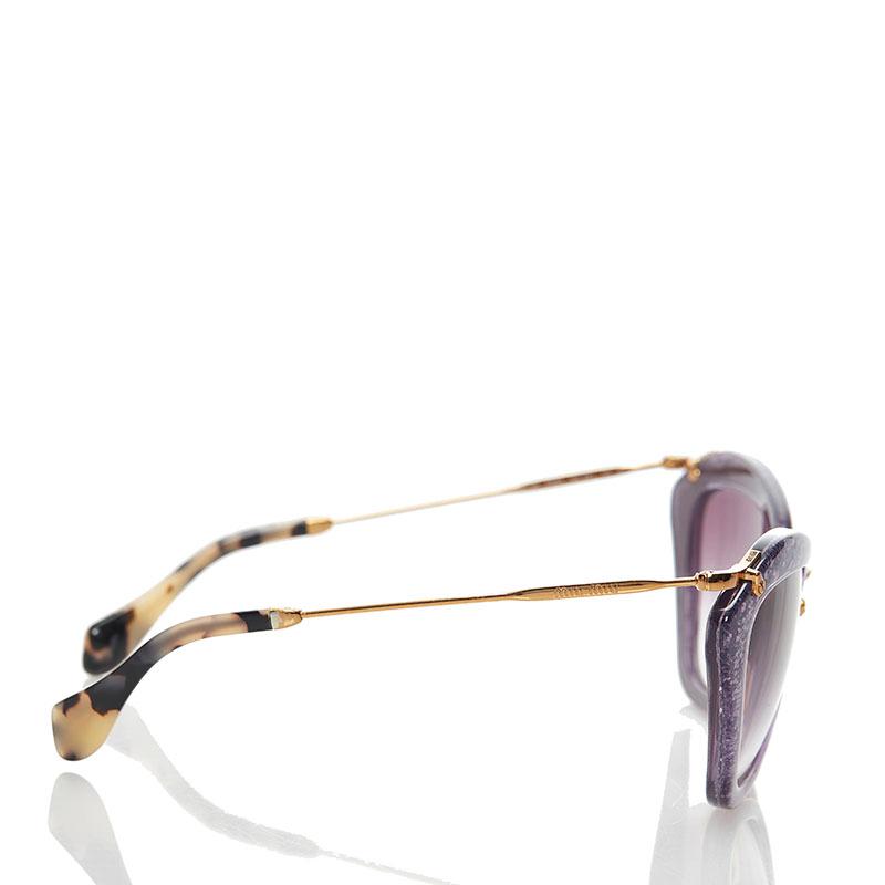 miu ミュウミュウ SMU10N ラメ サングラス パープル ゴールド miu ミュウミュウ SMU10N ラメ サングラス パープル ゴールド