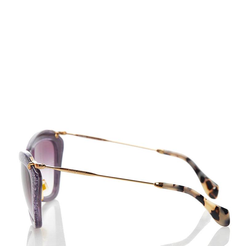 miu ミュウミュウ SMU10N ラメ サングラス パープル ゴールド miu ミュウミュウ SMU10N ラメ サングラス パープル ゴールド