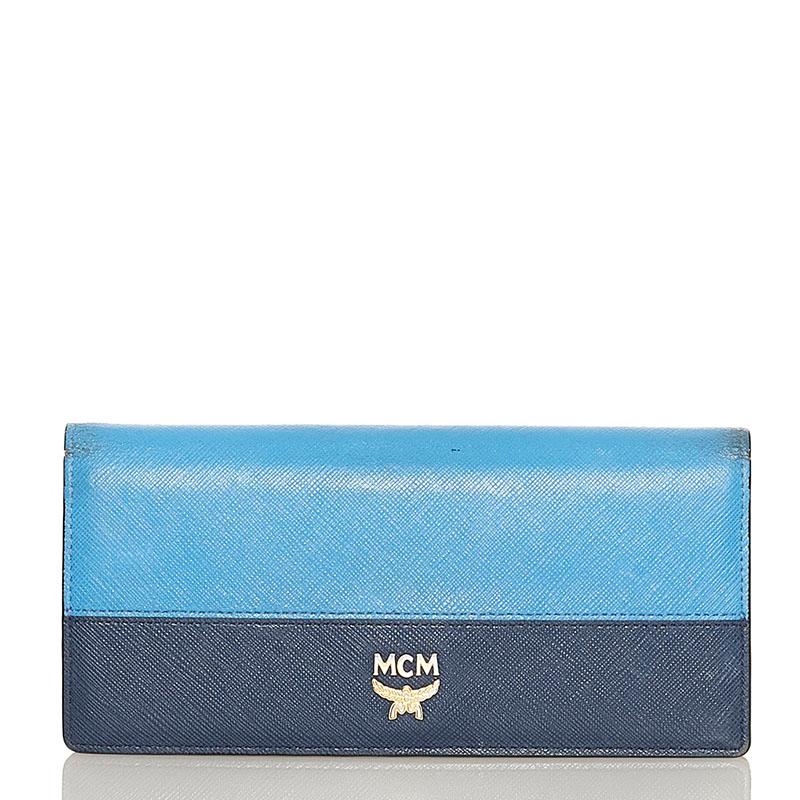 MCM 長財布 ブルー ブルー（青）系 MCM(エム シー エム) 財布・小物