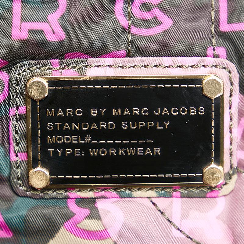 マークバイマークジェイコブス カモフラ 迷彩 ロゴ ハンドバッグ