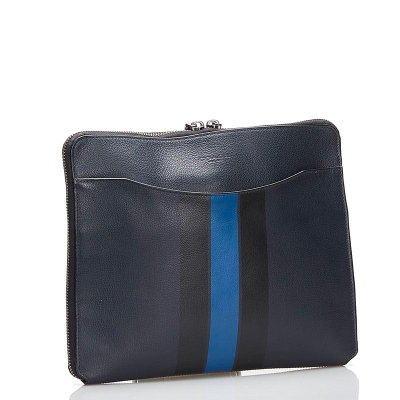 COACH（コーチ） ストライプ クラッチバッグ セカンドバッグ F66312