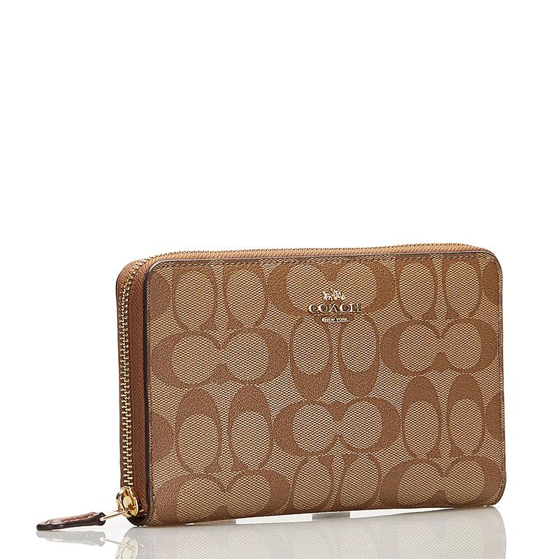 COACH（コーチ） シグネチャー ラウンドファスナー 長財布 F76579