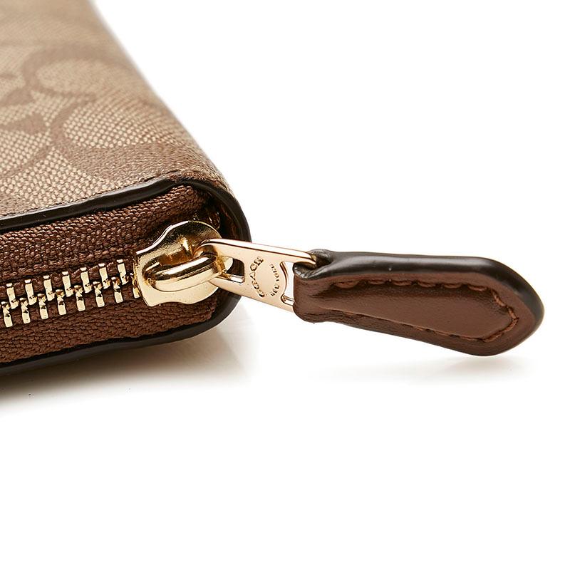 COACH コーチ シグネチャー ラウンドファスナー 長財布 F76579