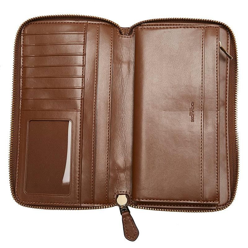 COACH アウトレット 長財布 シグネチャー モノグラム ラウンドファスナー COACH コーチ シグネチャー ラウンドファスナー 長財布 F76579