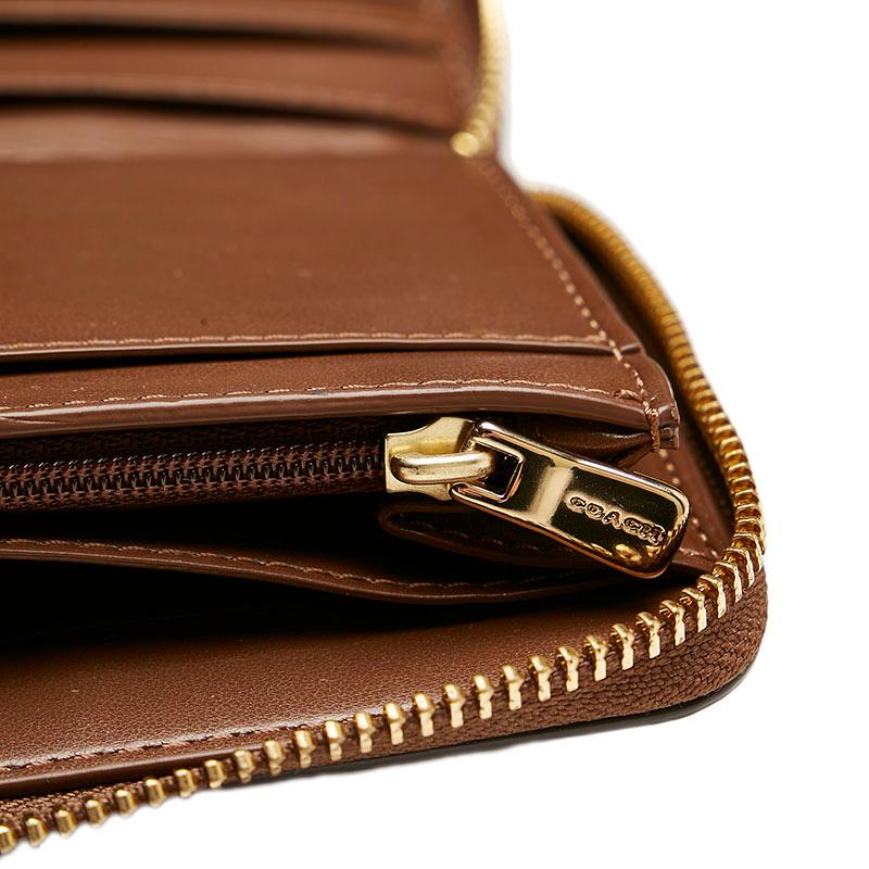 COACH コーチ シグネチャー ラウンドファスナー 長財布 F76579