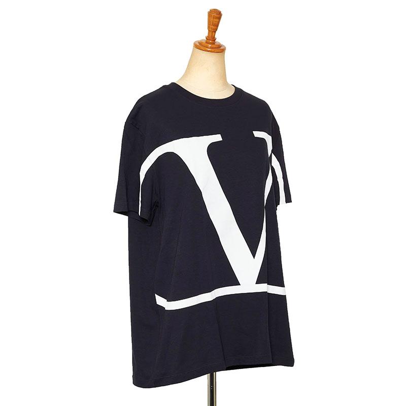 【美品】VALENTINO VLNTロゴ Tシャツ 黒 Valentino Men's VLTN Logo T Shirt in Black Valentino