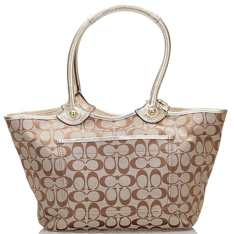 COACH コーチ シグネチャー フローラル トートバッグ ショルダーバッグ 