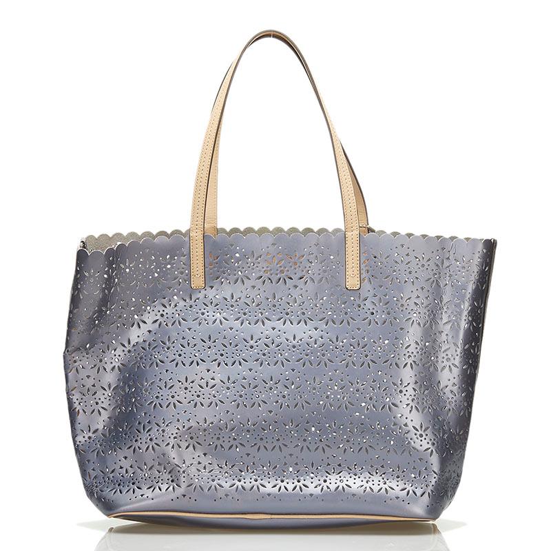 COACH（コーチ） パンチング トートバッグ ショルダーバッグ グレー
