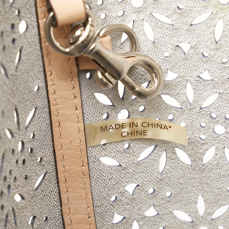COACH（コーチ） パンチング トートバッグ ショルダーバッグ グレー