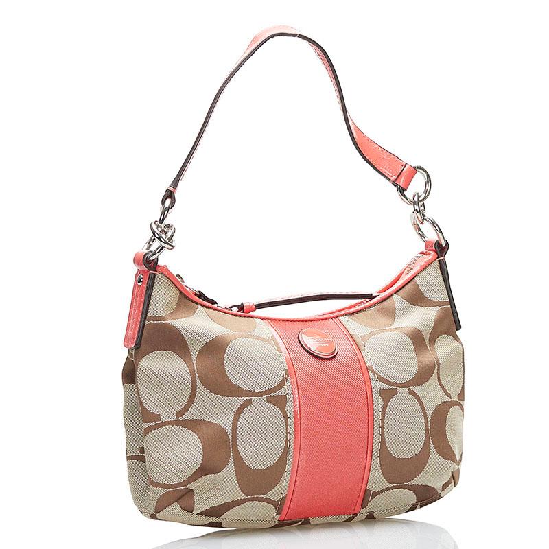 55 COACH コーチ　シグネチャー　2WAY ハンドバッグ　ショルダーバッグ COACH（コーチ） シグネチャー ハンドバッグ ショルダーバッグ 2WAY
