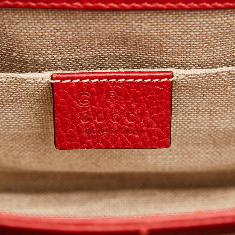 グッチ GUCCI インターロッキングG ショルダーバッグ バッグ レザー レディース レッド系 510304 【中古】 GUCCI（グッチ） インターロッキングG ショルダーバッグ レザー 510304