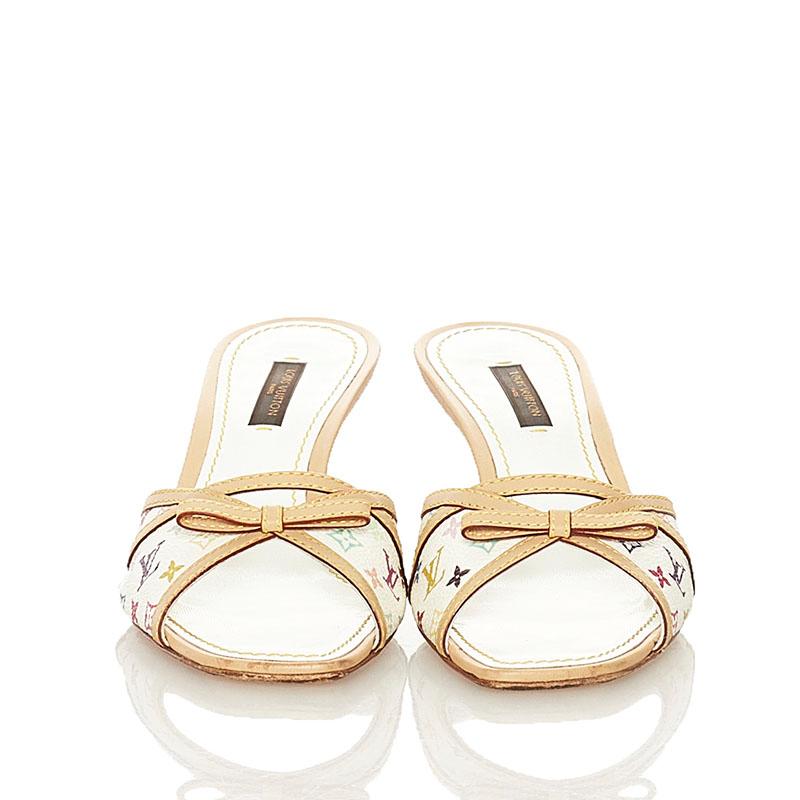 美品　ルイ・ヴィトン マルチカラー モノグラム パンプス レディース 白　花 楽天市場】未使用 ルイ・ヴィトン マルチカラー モノグラム