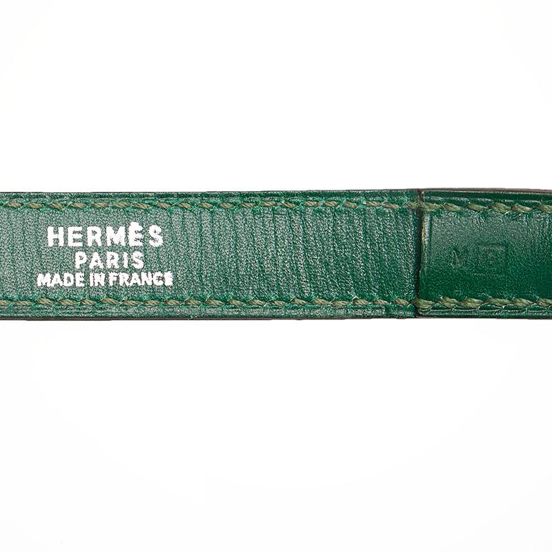 HERMES レザーリード グリーン