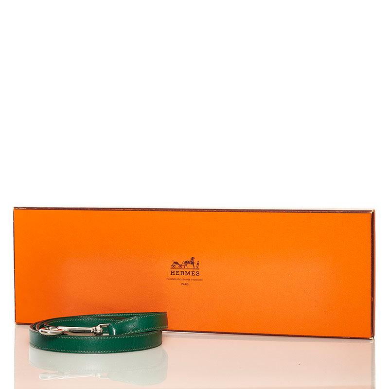 HERMES レザーリード グリーン