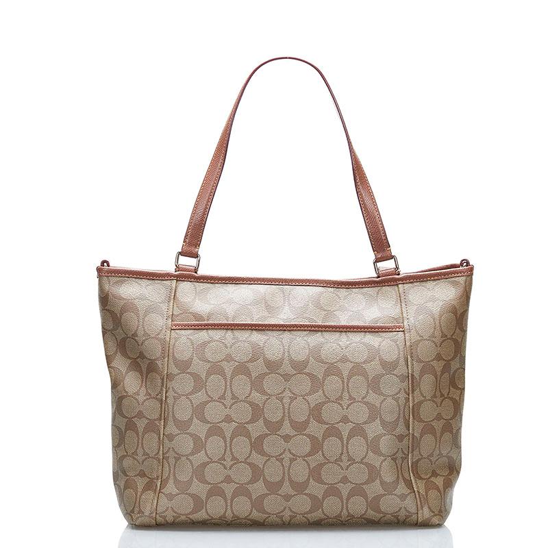美品 正規品 コーチ COACH トートバッグ シグネチャー PVC レザー 革 楽天市場】コーチ リバーシブル トートバッグ 肩掛け PVC×レザー
