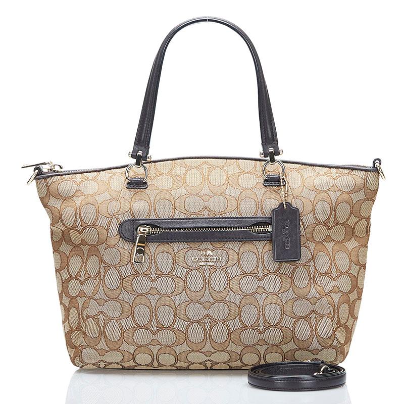 COACH（コーチ） シグネチャー ハンドバッグ ショルダーバッグ 2WAY