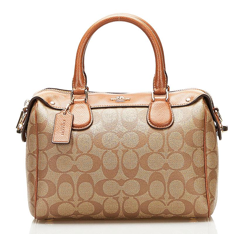 COACH（コーチ） シグネチャー ハンドバッグ ミニボストンバッグ