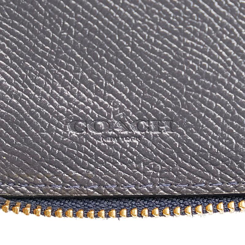 COACH（コーチ） ラウンドファスナー 二つ折り財布 コンパクト