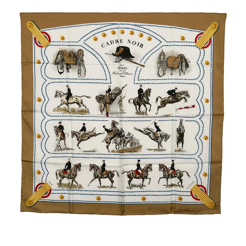 HERMES（エルメス） カレ90 CADRE NOIR カレドノワール スカーフ