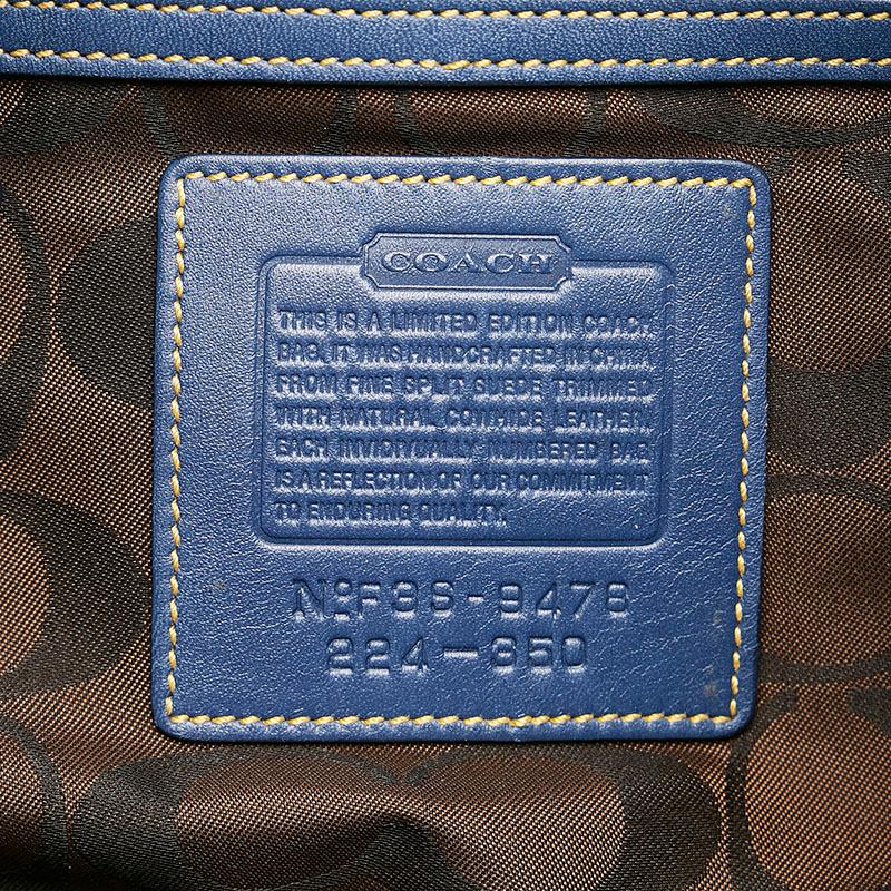 COACH コーチ 2way 巾着ショルダー&トートバッグ スウェード 美品 COACH コーチ 巾着 トートバッグ 斜め掛け ショルダーバッグ