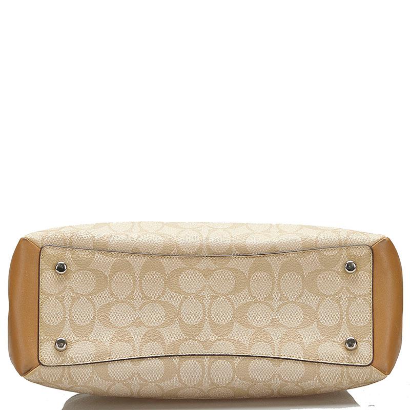 COACH シグネチャー ショルダーバッグ ハンドバッグ 2way ベージュ COACH（コーチ） シグネチャー ハンドバッグ ショルダーバッグ 2WAY