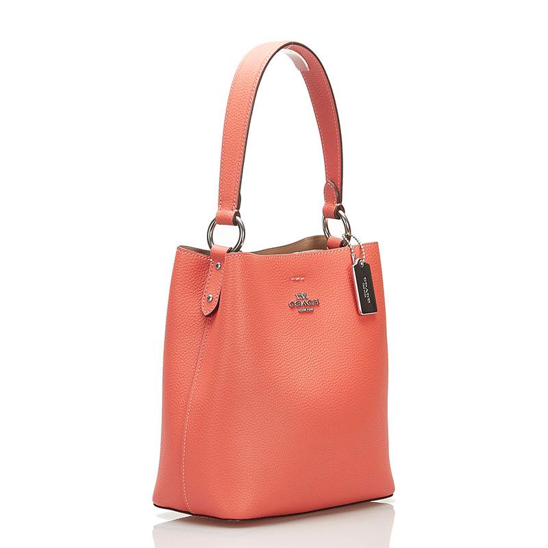 COACH バケットバッグ２WAY COACH】コーチ バッグ バケツ型 レザー シティ バケット ロゴ