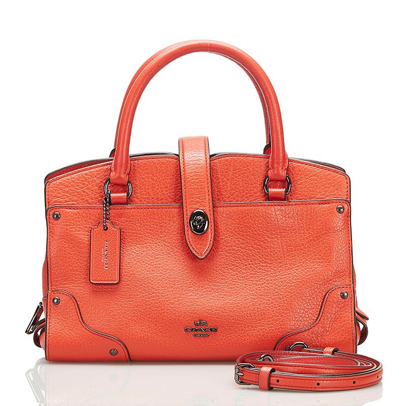 コーチ マーサー サッチェル ハンドバッグ ショルダーバッグ 2WAY