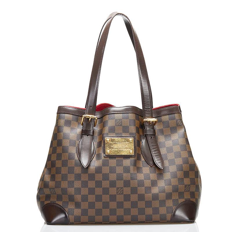 【鑑定済】ルイヴィトン ハムステッドMM　ダミエ　トートバッグ ハンドバッグ LOUIS VUITTON ルイ ヴィトン ダミエ ハムステッドMM