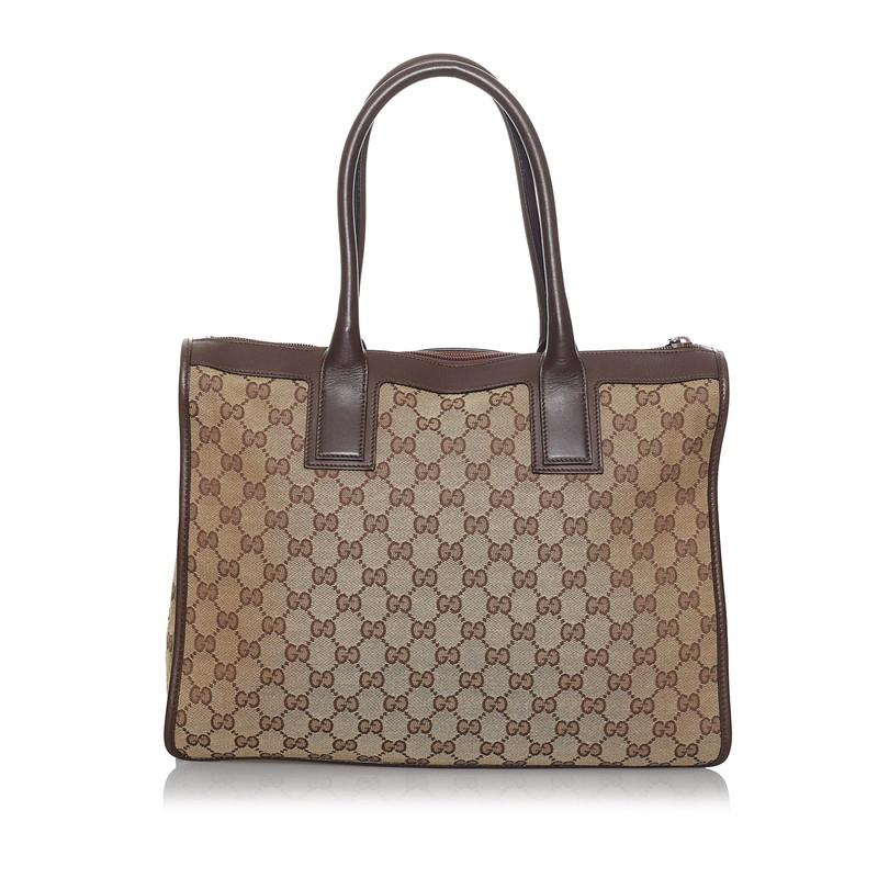 【値下げ】グッチ GG 2WAY ハンドバッグ キャンバス レディース ブラウン グッチ ジャンボGG ミニ トートバッグ 2WAY ベージュ ブラウン