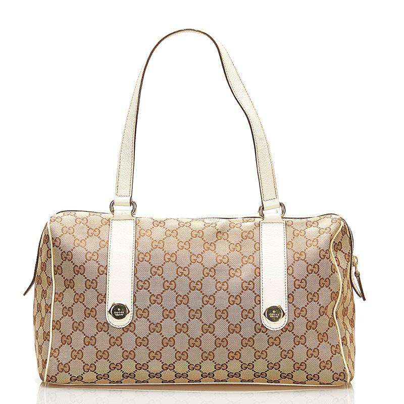 GUCCI グッチシマ ショルダーバッグ ベージュ系 キャンバス レディース GUCCI（グッチ） GGキャンバス ショルダーバッグ ハンドバッグ 154180