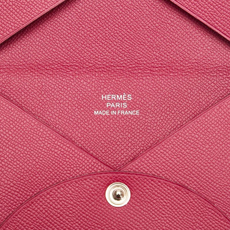 HERMES（エルメス） カルヴィ 名刺入れ カードケース ロースパープル