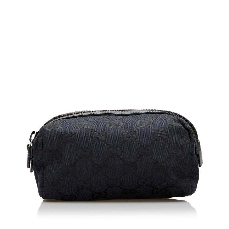 GUCCI（グッチ） GGキャンバス ポーチ コスメポーチ 039 1118 ブラック