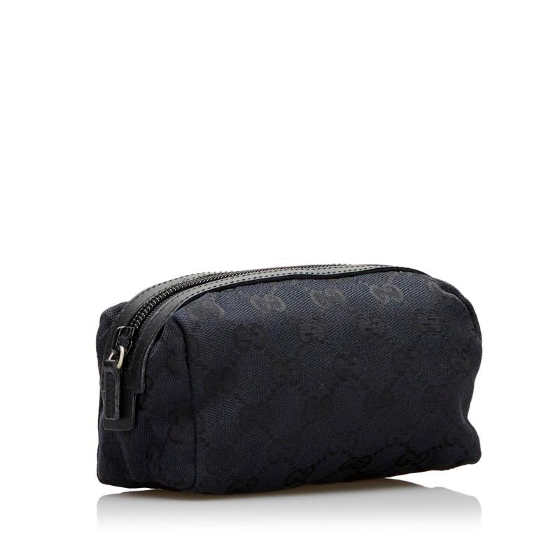 GUCCI（グッチ） GGキャンバス ポーチ コスメポーチ 039 1118 ブラック