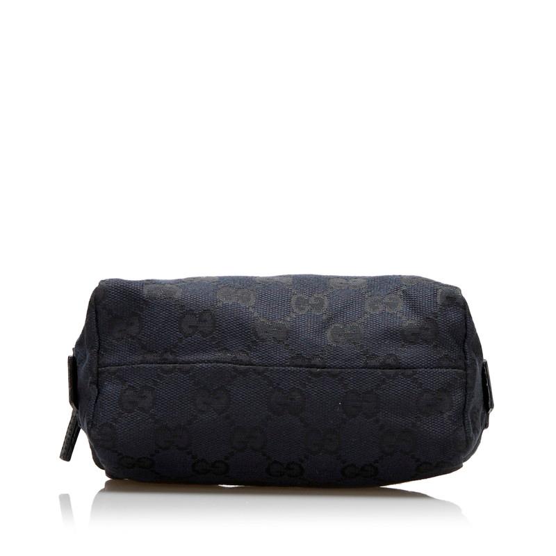 GUCCI（グッチ） GGキャンバス ポーチ コスメポーチ 039 1118 ブラック