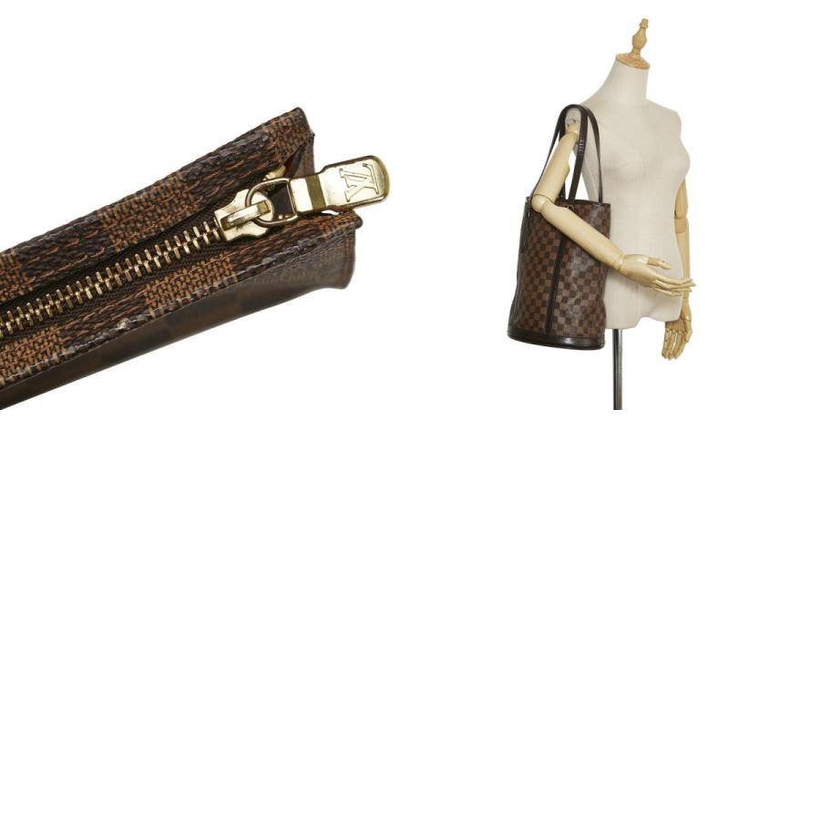 中古 ルイヴィトン LOUIS VUITTON トートバッグ バケツGM ダミエエベヌ 