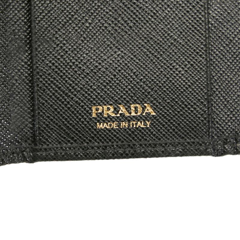 ■中古■　プラダ キーケース 6連 鍵 レザー ブラック 1PG222 箱 【447013】11 PRADA（プラダ） 6連 キーケース 1PG222 ブラック NERO ナイロン