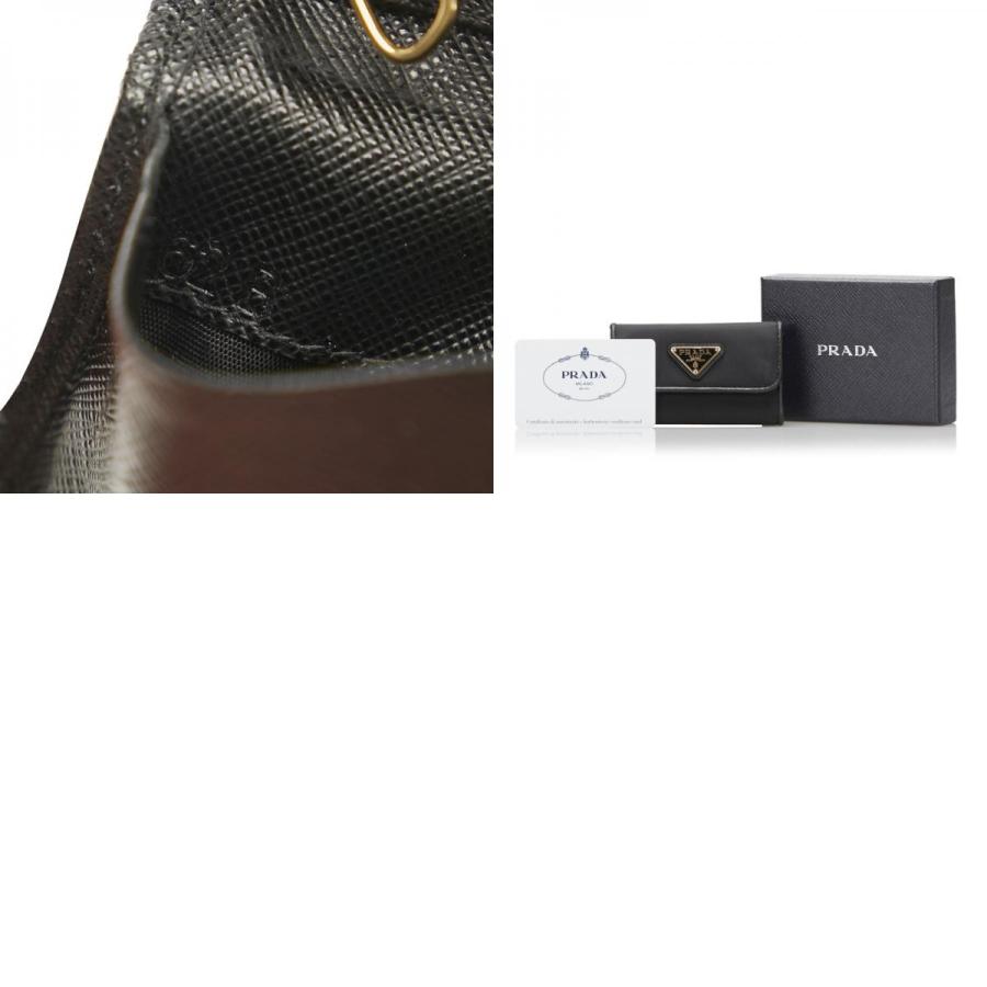 PRADA（プラダ） 6連 キーケース 1PG222 ブラック NERO ナイロン