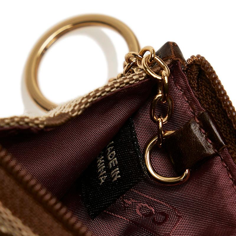 COACH（コーチ） シグネチャー コインケース ブラウン ベージュ