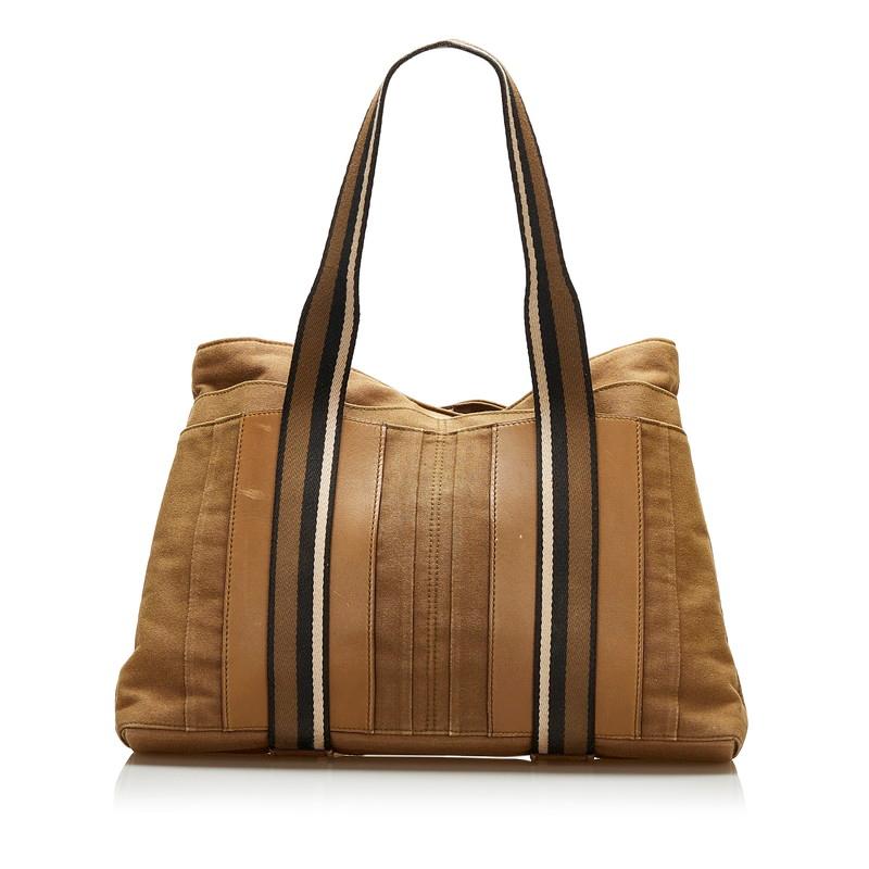HERMES エルメス トロカホリゾンタルMM トートバッグ カーキ