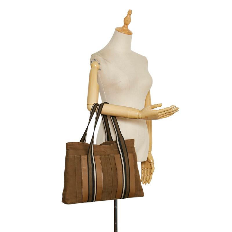 HERMES エルメス トロカホリゾンタルMM トートバッグ カーキ