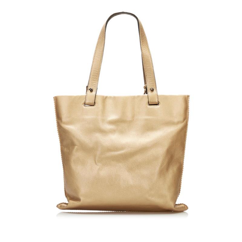 LOEWE ロエベ アナグラム フリンジ トートバッグ ゴールド
